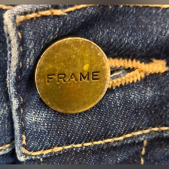 FRAME Le High Flare Jeans Size 25 Benedict Canyon Dark Wash 70s Style - Picture 7 of 16